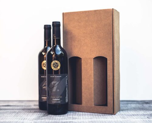 Dárková papírová krabice na 2 vína - Vína Ormož