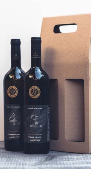 Dárková papírová odnoska na 2 vína - Vína Ormož